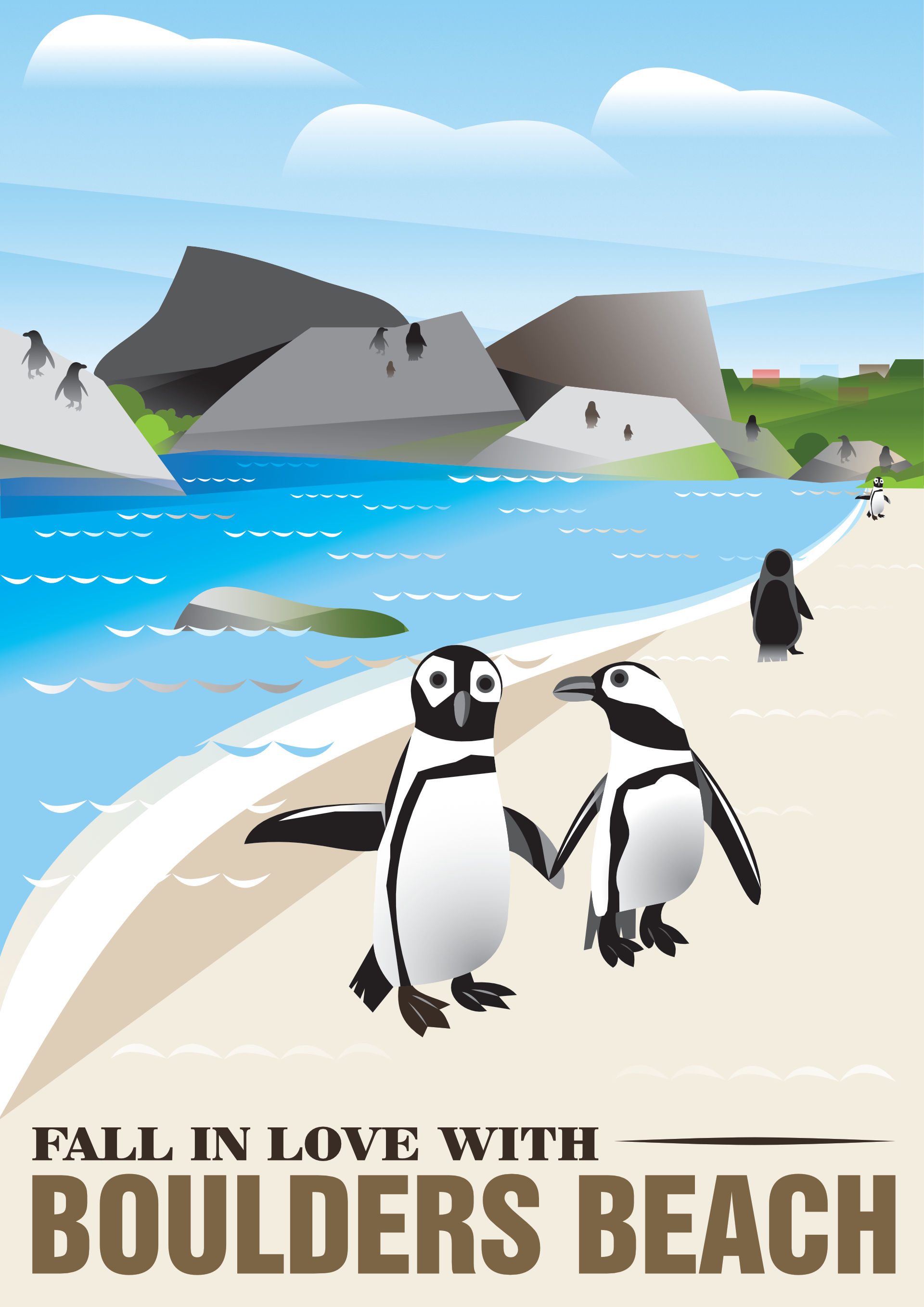 Boulders Cape Town Illustration